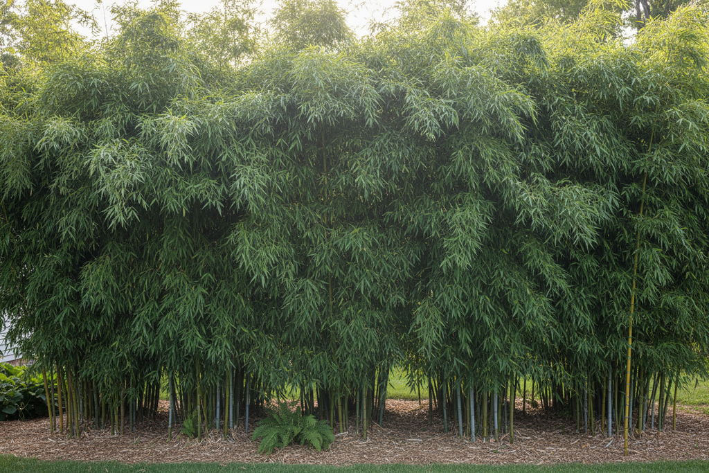 Bamboo privacy screen blocking neighbor view after 2 years